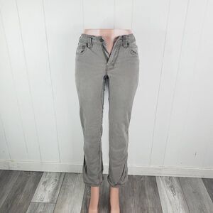Prana Women's Gray Denim Born from the Experience Slim Fit Straight Jeans Sz 30